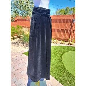 RARE‎ VINTAGE MALCOLM STARR BLACK VELVET MAXI SKIRT SIZE 8